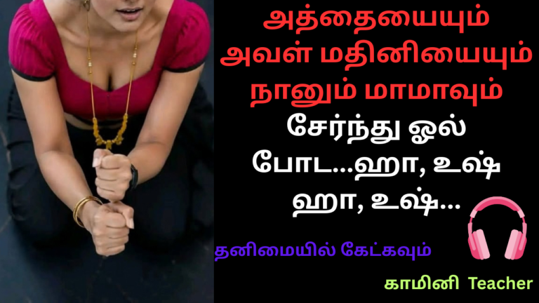 அத்தையையும் அவள் மதினியையும் நானும் மாமாவும் சேர்ந்து ஓல் போட-குடும்ப காம கதை